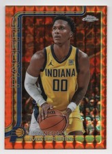 2025-26 Topps Chrome BENNEDICT MATHURIN #93 Orange Geometric Refractor /25