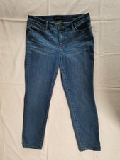 Talbots Women's Flawless Five-Pocket Petites Blue Slim Ankle Jeans 8P