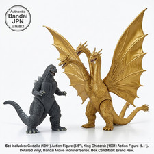 Bandai Godzilla 1991 vs King Ghidorah Battle Set Action Figure Toho Japan JPN