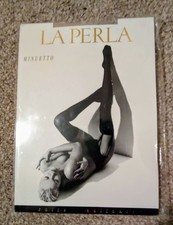La Perla Minuetto Nylon Stockings 2/Medium Nizza 15 Den Quality Hosiery Italy