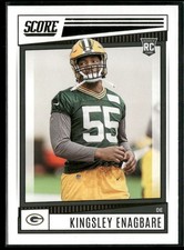2022 Score #318 Kingsley Enagbare Rookie Green Bay Packers