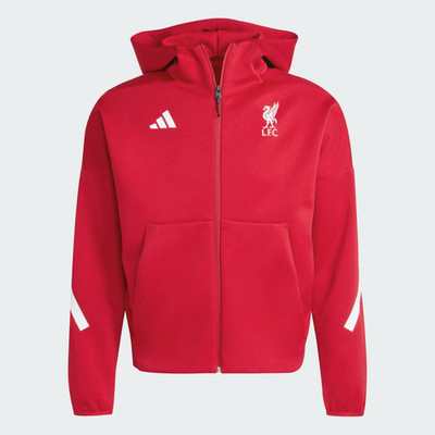 Liverpool Anthem Jacke Adidas Herren Liverpool FC Fußballverein durchgehender Reißverschluss neu mit Etikett