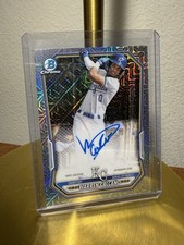 2025 Bowman Chrome Warren Calcaño Kansas City Royals Auto Prospect CPA-WC