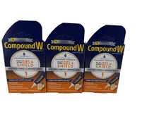 3 Pack-Compound W Gel/Shield Wart Remover 0.25 oz Salicylic Acid Gel 12 Patches