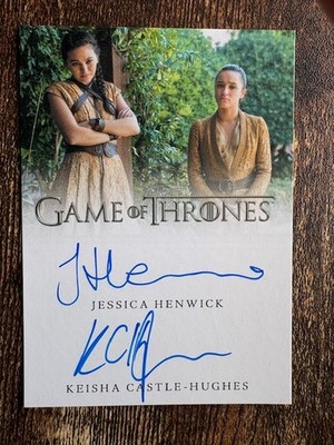 Game of Thrones Dual Autokarte Jessica Henwick Keisha Castle-Hughes