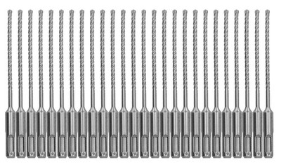 5/32 in. x 6 in.,SDS-Plus Drill Bit, Masonry Concrete SDS Hammer Drill Bit-25Pcs