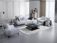 Ledersofa Couch Wohnlandschaft 3+2 Sitzer Garnitur Design Modern Sofa Couchen