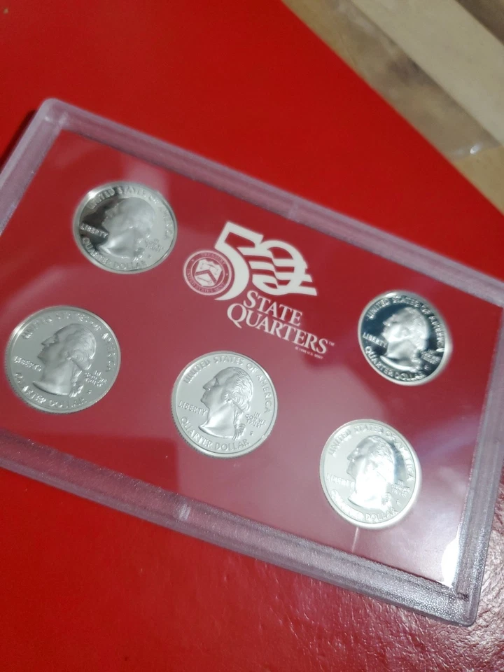 2004 S .90 Silver 50 State Quarters 5 Coin Set In Original Packaging Beautiful. - Image 3 of 4