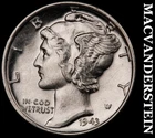 1943-D Mercury Dime - FSB Choice Gem Brilliant Uncirculated+++  Lustrous  #G7133