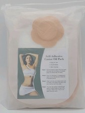 50 Pcs Castor Oil Patches Pack Wrap 20 Large  30 Belly Self-Adhesive Disposable
