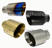 2.5” Inlet - 4.5” Outlet - 7" Long SS304 Tailpipe Exhaust Tip BUYERS CHOICE