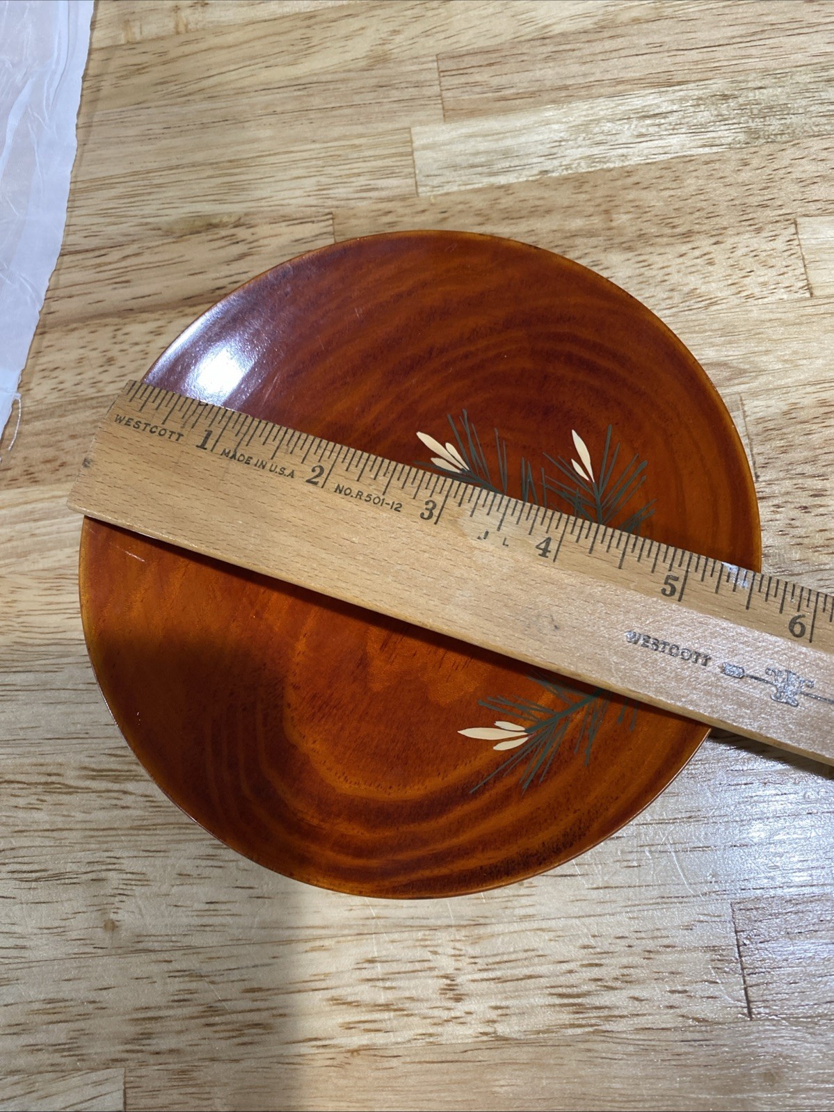 Vintage Set Of Five Japanese Shunkei - Nuri Inspired WoodAppetizer/ Snack Plates