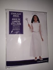 Starlight Angel Girl White Halloween Christmas Child Costume Medium 8/10 NEW