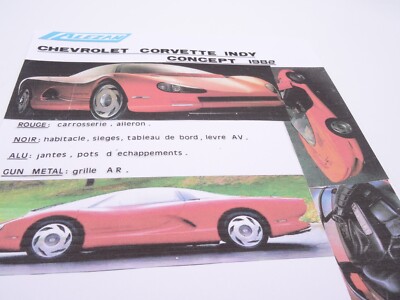 Miniature ALEZAN MODELS 1/43 – Chevrolet Corvette Indy Concept 1986 – Résine Grise