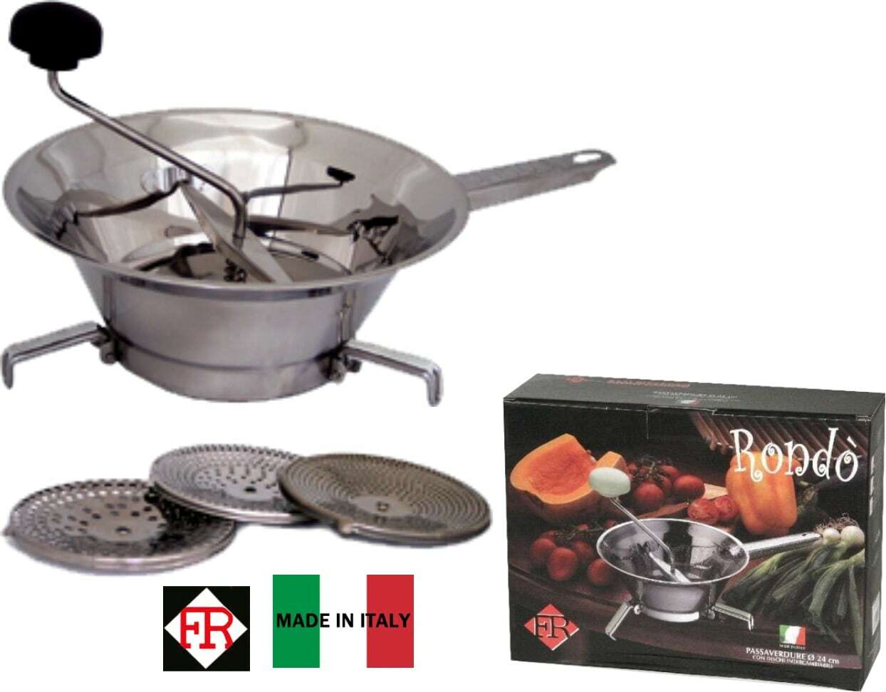 Fratelli Rivadossi Passaverdure Inox Rondo Deluxe cm 20 V021