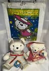 2001 Dayton Hudson Santabear and Mrs. Santa Bear - Both Original Tags & One Bag
