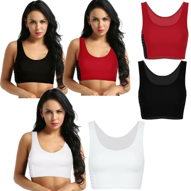 Women Chest Binder Lesbian FTM Tomboy Bust Corset Tank Tops Sports Les