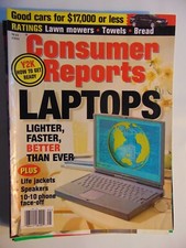 CONSUMER REPORTS Magazine May 1999 Bread Lawn mowers speakers