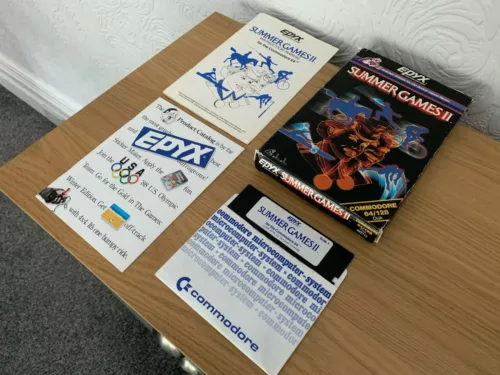 Epyx Summer Games II Commodore 64 Disk - Boxed Working -👽👾Retro Gift Idea👾👽