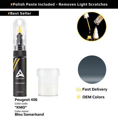Touch up Paint for Peugeot 406 Code: KMD Bleu Samarkand