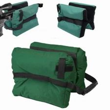 Unfilled Front Rear Sand Bag Bench Rest Stand Bag For Shooting Rifle Gun green
