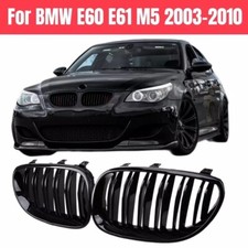 Grille Noir de Calandre de Pare-Choc Avant pour BMW Série 5 E60 E61 M5 2003-2010