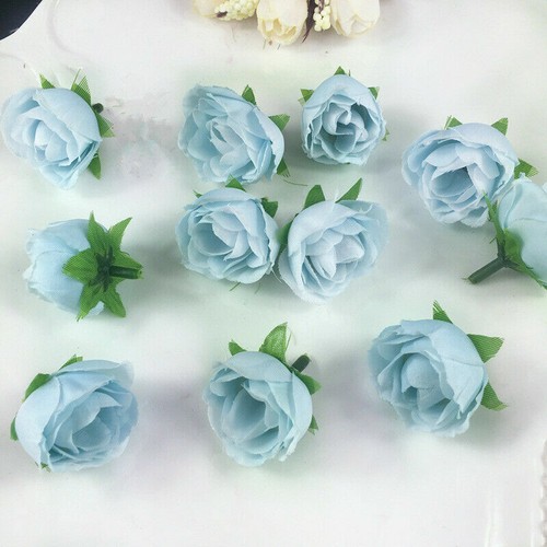 10pc/100pc Fake Rose Decor Head Home Artifical Flower Wedding DIY Party - Picture 23 of 23