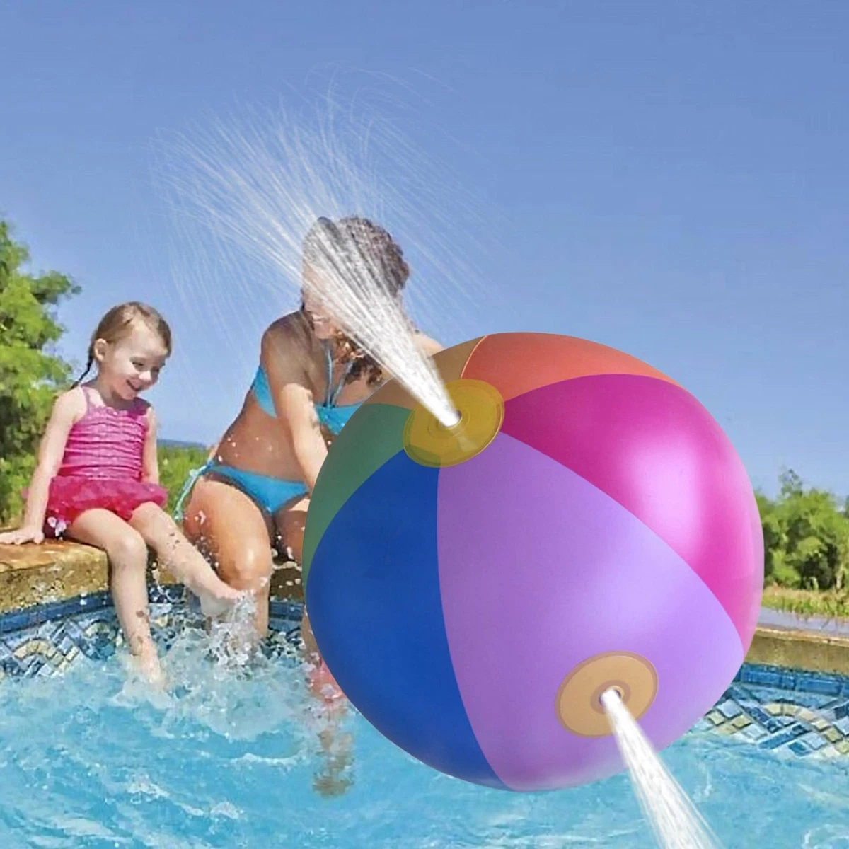 Inflatable water spray ball sales