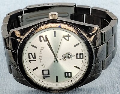 Mens Works US Polo Assn Black USC80289 Quartz Vintage Watch lot