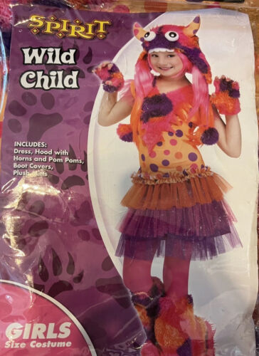 Spirit Halloween Wild Child Costume Size Medium 8-10 - Picture 1 of 4