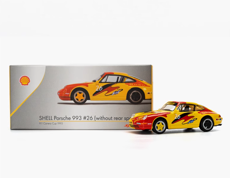 【sparky】PORSCHE 911 Shell #1/#2 TINY X Sparky 1/64 Scale SHELL Porsche 993 #26 Carrera Cup 1993