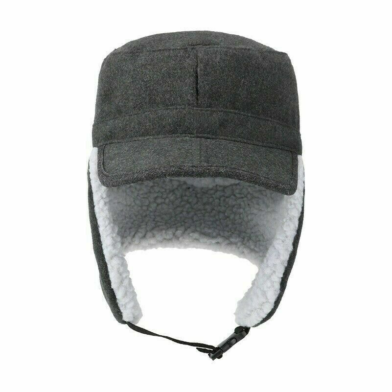 APL Cappello Uomo Tessuto Foderato Cappello Orecchino Pieghe Ski Trapper Caccia Inverno Caldo
