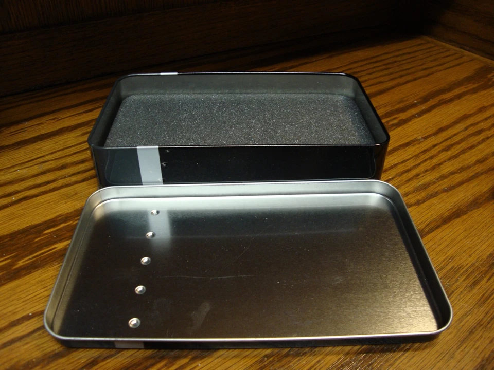 Caixa de armazenamento Coca-Cola pequena lata preta/prata joias doces moedas chaves presentes 380 - Imagem 4 de 4