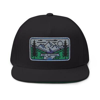 Teton Crest Trail Flat Bill Hat Outdoor Adventure Gear Hiking Cap