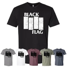 Black Flag T-Shirt Punk Rock Henry Rollins Misfits Minor Threat Fear Small-3X