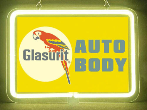 Glasurit Auto Body Garage Service Hub Bar Shop Advertising Neon Sign - Picture 1 of 2