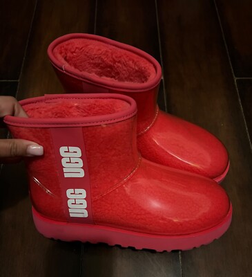 UGG Clear Boots Mini Size 8