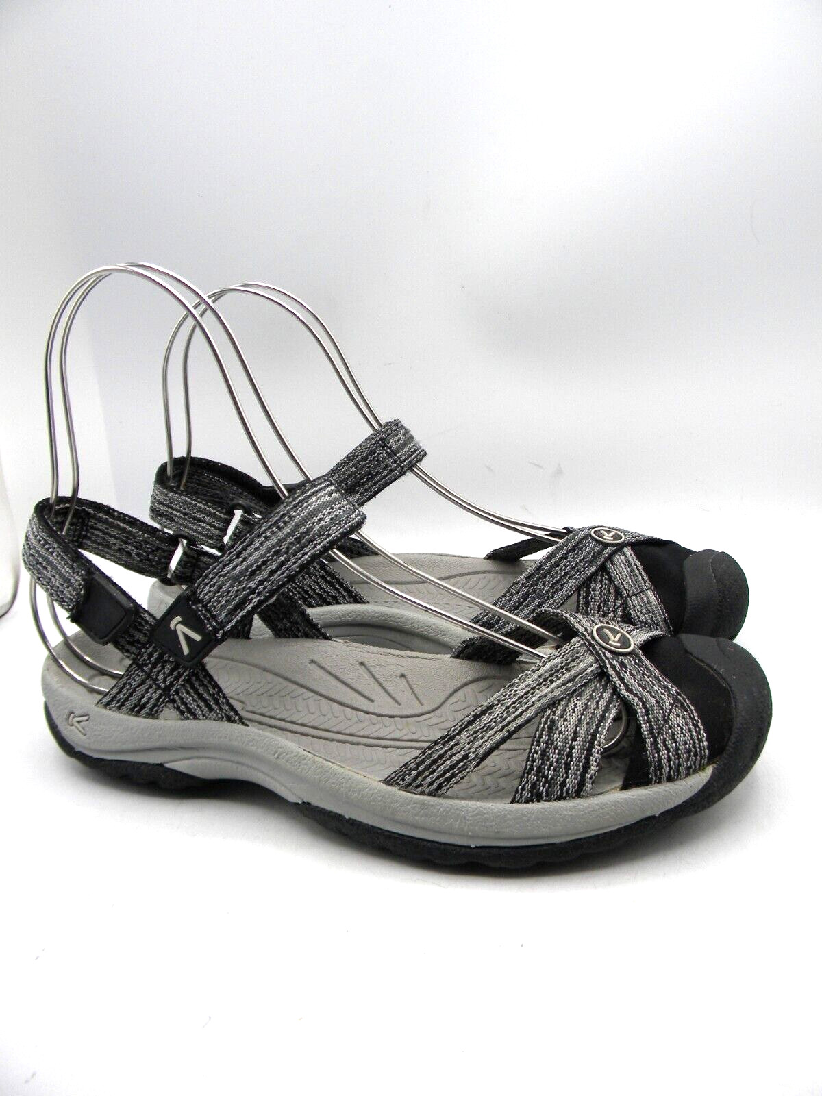 Keen BALI Gray Black Strappy Sandal Closed Toe Women's Size