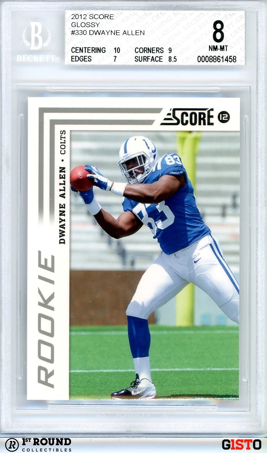 Dwayne Allen Panini Score #330 Right Foot Down