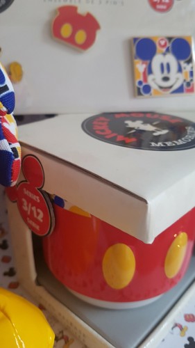 Disney Store Mickey Mouse Memories Plush Pins & Mug New Limited Edition 3/12 - Picture 11 of 12