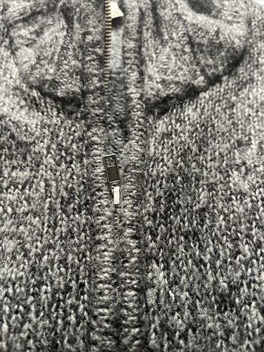 Maglione vintage Rockingham full zip grigio uomo 2XL acrilico made in Bangladesh - Foto 7 di 9