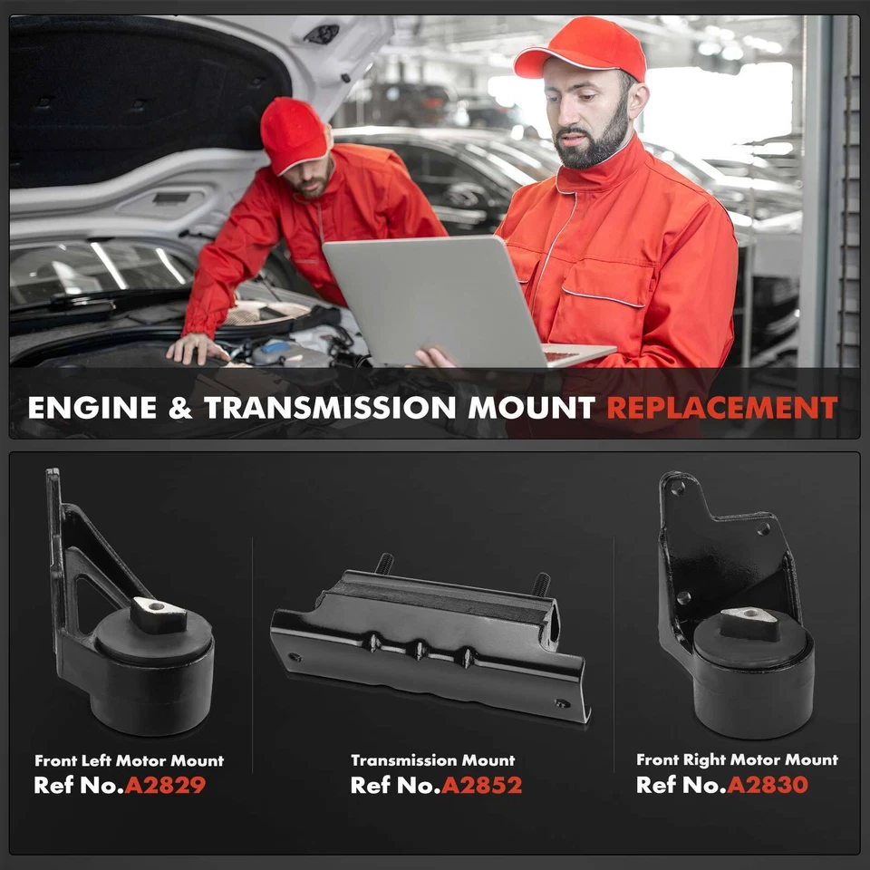 Montaje de motor y transmisión 3 piezas para Dodge Ram 1500 2500 3500 94-02 Foto 2 de 4