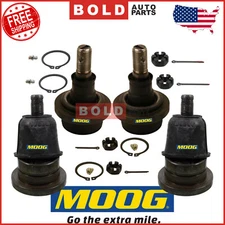 Front Upper & Lower Suspension Ball Joint 4PCS Set Moog For 05-18 Toyota Tacoma
