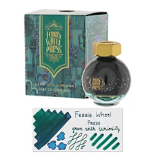 Ferris Wheel Press Bottled Ink for Fountain Pens in Green with Curiosity - 20 mL
