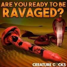 Creature Cocks: King Cobra Silicone Dildo - 14 Inch ---FREE SHIPPING!!!