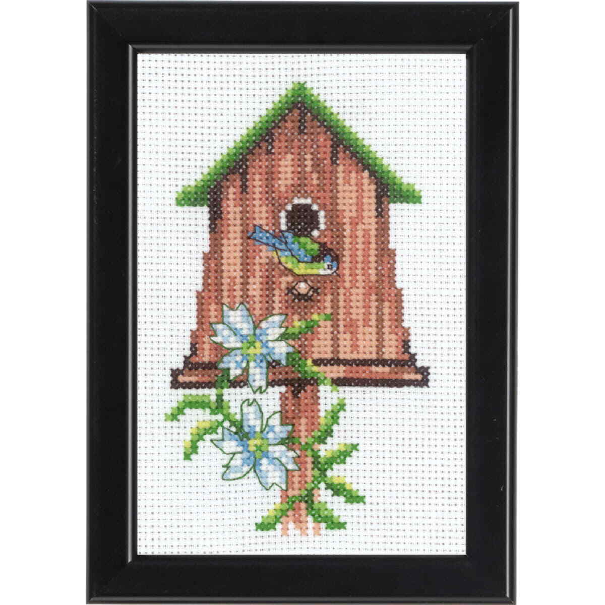 Permin counted cross stitch kit ""Birdhouse"", 9x14cm, DIY, 13-9420