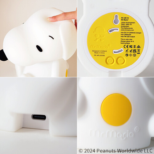 PEANUTS Snoopy FIRST LIGHT LED Tabletop Room Light Rechargeable