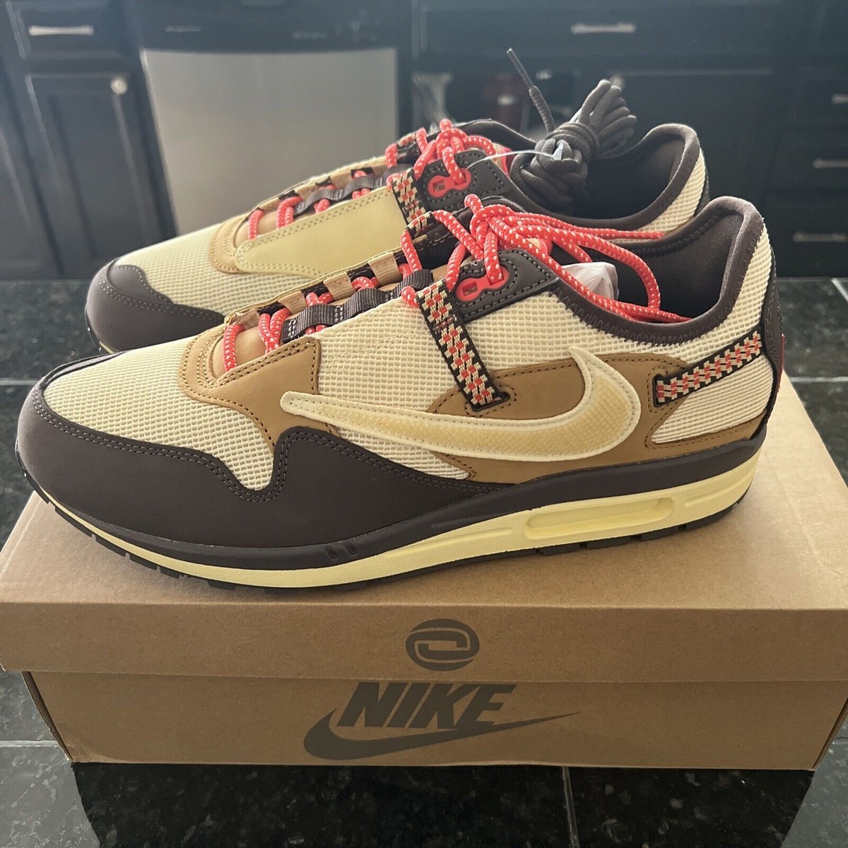 Size 8.5 - Nike Max 1 Travis Scott Cactus Jack Baroque Brown/Lemon