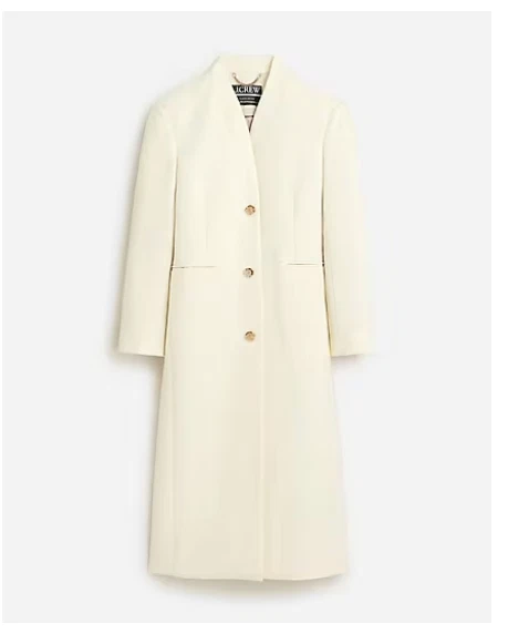 Melton wool zip topcoat sale