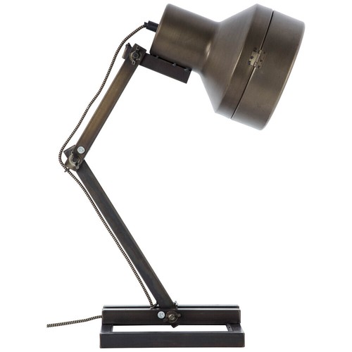 Brilliant 99037/46 Hardwork Tisch Leuchte Metall/Glas schwarz stahl Lese Lampe - Bild 5 von 10